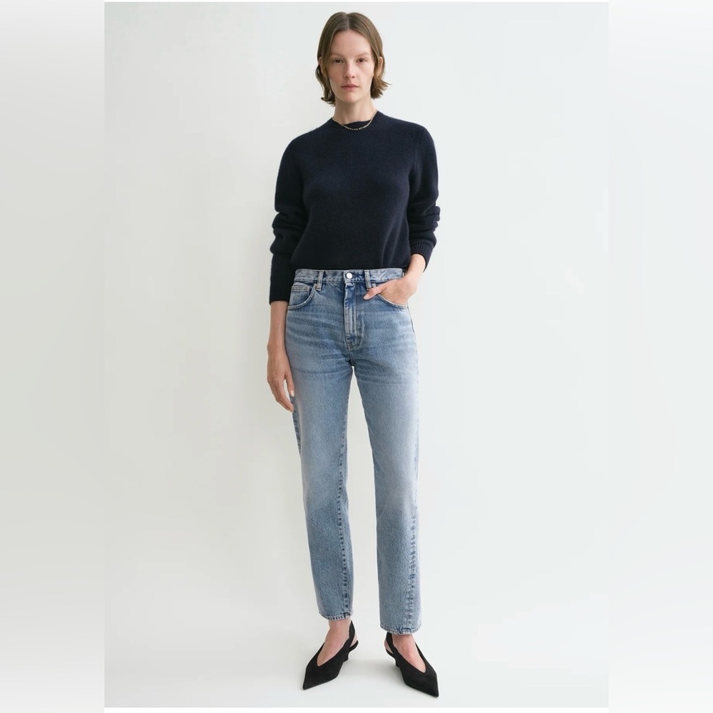 Toteme Twisted seam denim worn blue NWT